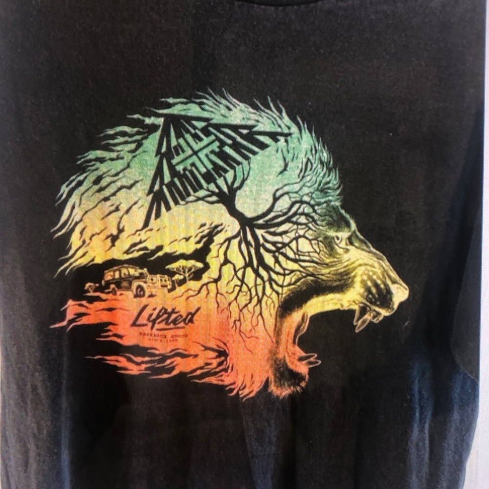 Graphic Lion T-Shirt with Colorful Design